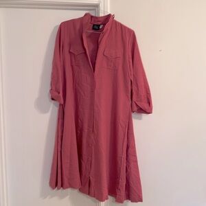 Vintage wool blend dress with pockets